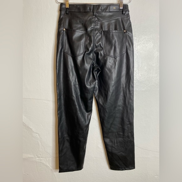 Zara Faux Leather High Rise‎ Mom Fit Pants 6 - Picture 10 of 10
